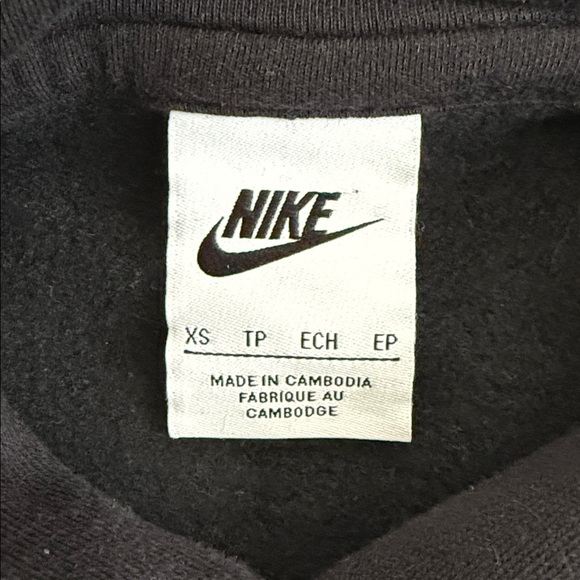 Nike Women's Black Pullover Hoodie over sized - Picture 3 of 3